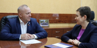 Валентин Суббот с директором филиала ГТРК «Брянск» провел  рабочую встречу - Газета Заря