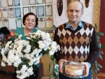 Комаричские супруги Свириденко в Год семьи отпраздновали изумрудную свадьбу