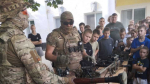 Юные спортсмены встретились с бойцами отряда «БАРС-Брянск»