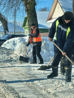 В Карачеве продолжаются работы по расширению проезда на улице 50 лет Октября
